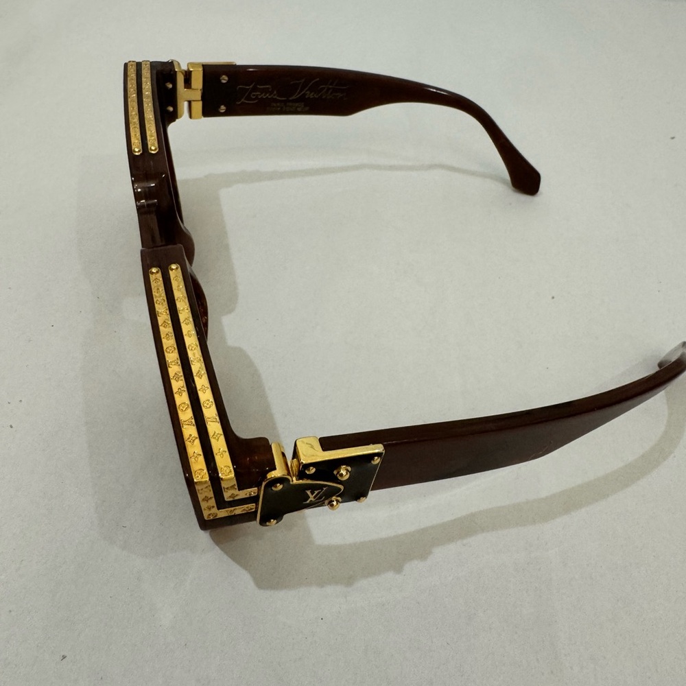 Brown Louis Vuitton millionaire sunglasses - Picture 3 of 4